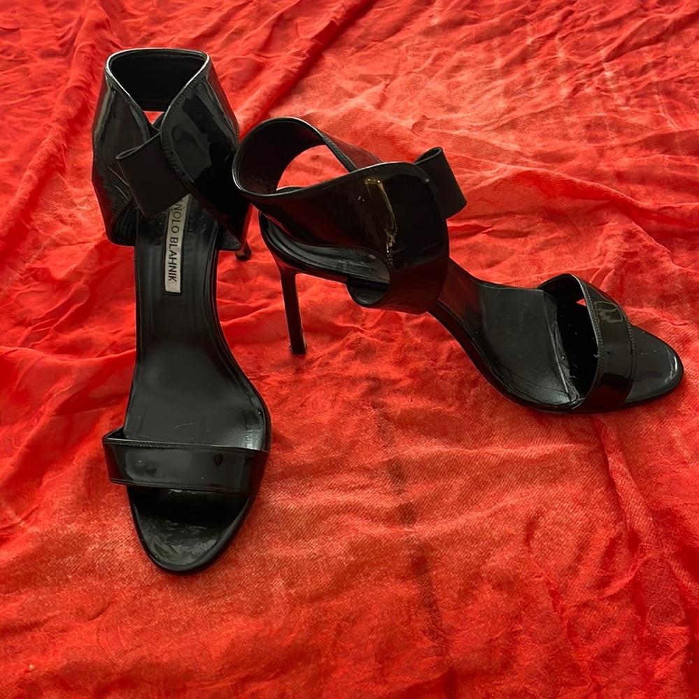 Manolo Blahnik women open toe high heel sandals shoes - Picture 4 of 6